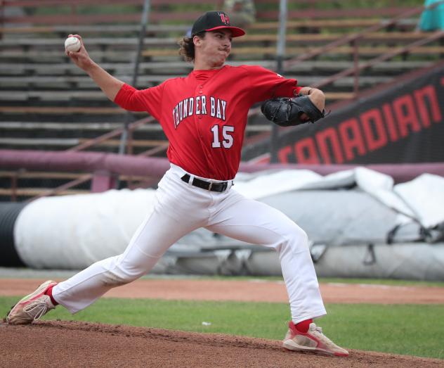 Thunder Bay Border Cats pitcher Jack Pineau