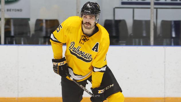 Defenseman Jackson Van De Leest with Dalhousie University