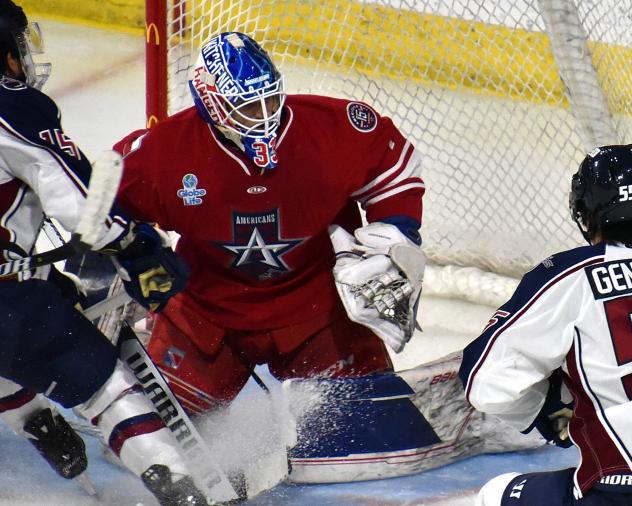 Allen Americans goaltender Marco Costantini