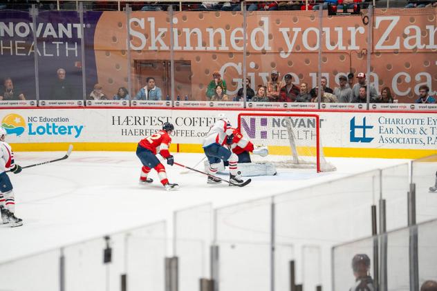 Springfield Thunderbirds battle the Charlotte Checkers