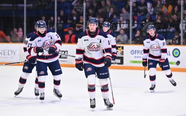 Saginaw Spirit on the ice