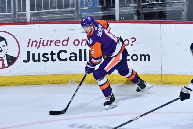 Defenseman Anton Malmstrom with the Orlando Solar Bears