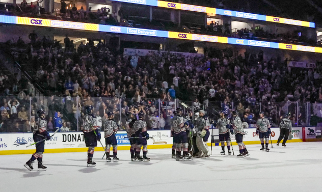 Jacksonville Icemen Military Weekend crowd