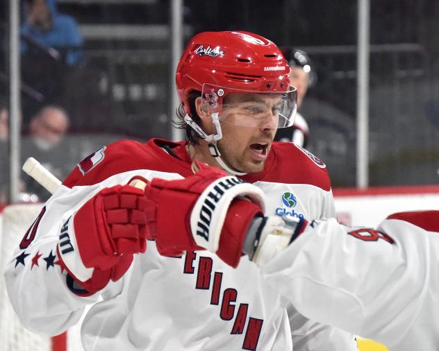 Allen Americans forward Bennett MacArthur