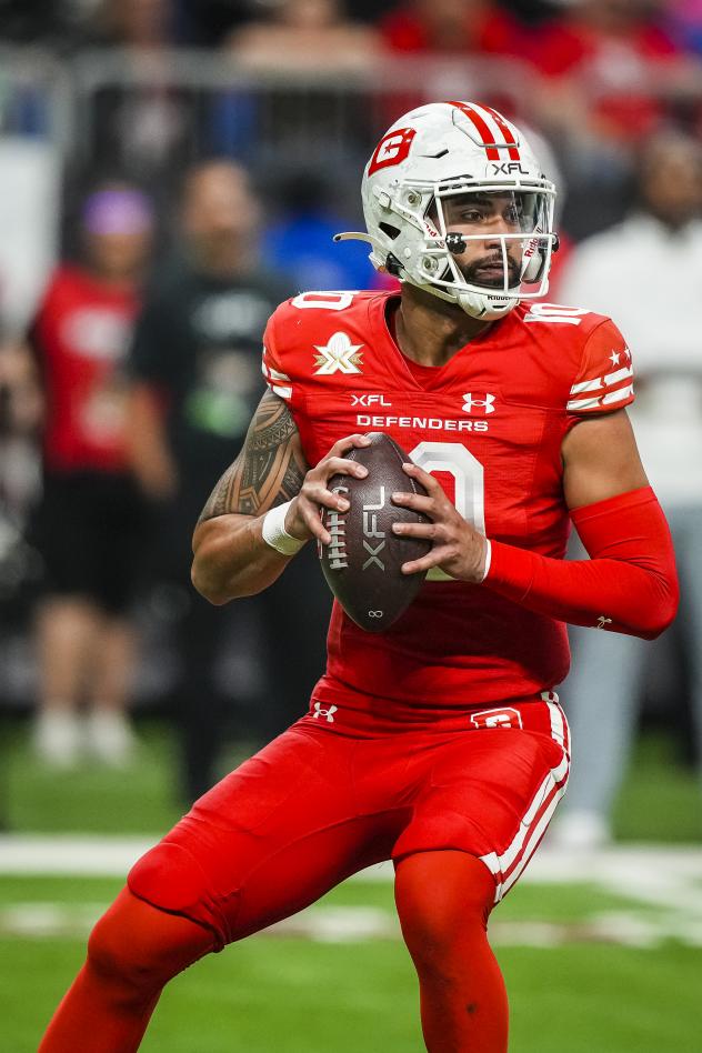 D.C. Defenders quarterback Jordan Ta'amu