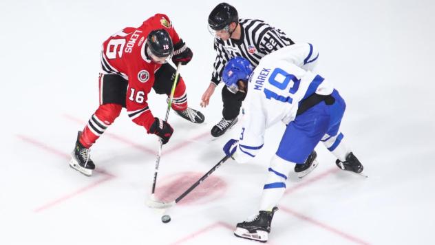 Wichita Thunder face off with the Indy Fuel