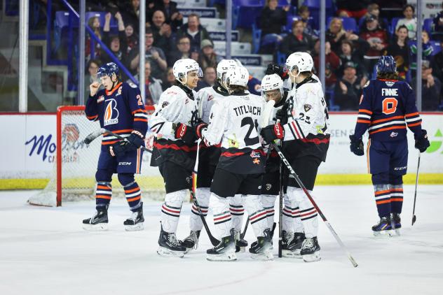 Vancouver Giants celebrate win