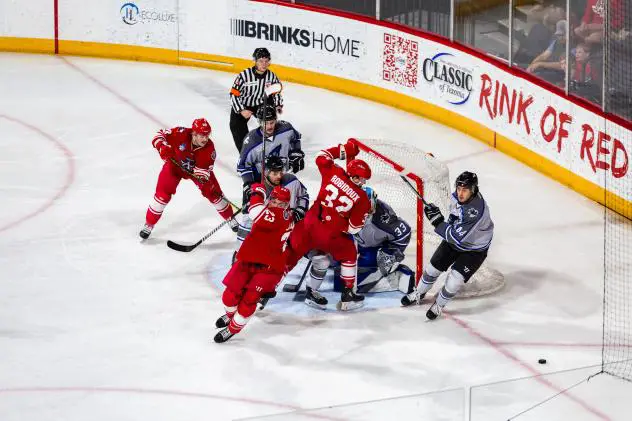 Allen Americans crash the Wichita Thunder net