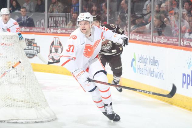 Lehigh Valley Phantoms defenseman Adam Ginning
