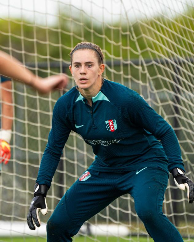 Kansas City Current goalkeeper Hope Hisey