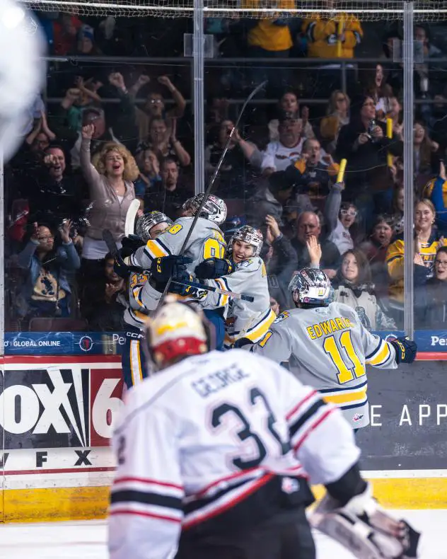 Erie Otters on game night
