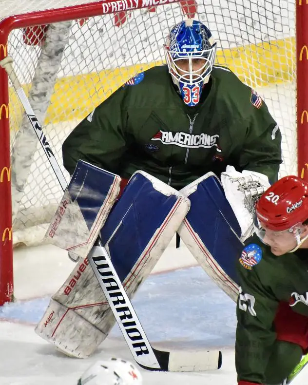Allen Americans' Chase Perry on game night