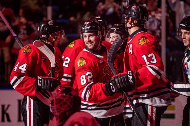 Rockford IceHogs celebration