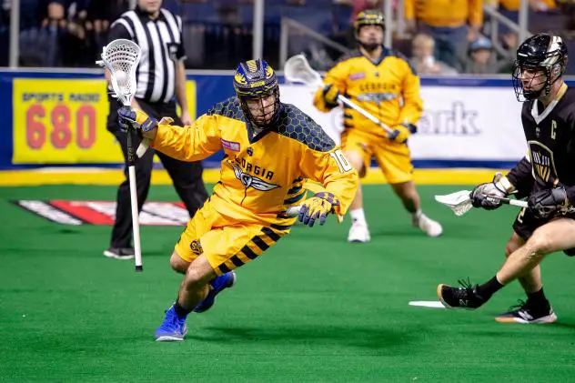 Alex Crepinsek with the Georgia Swarm
