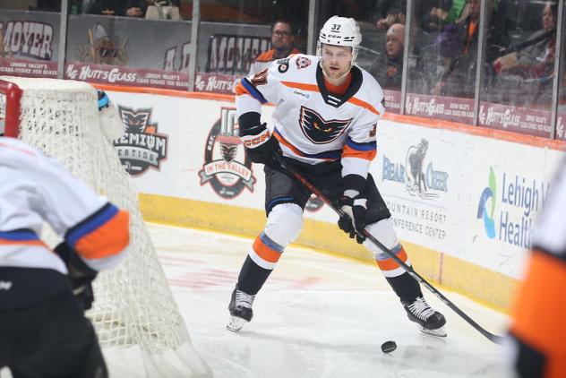 Lehigh Valley Phantoms defenseman Adam Ginning