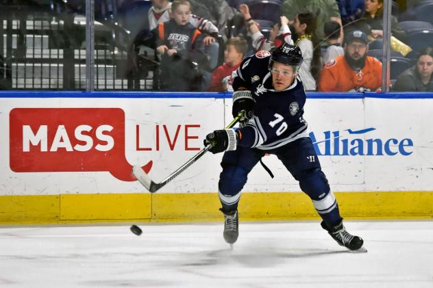 Worcester Railers' Zsombor Garat in action