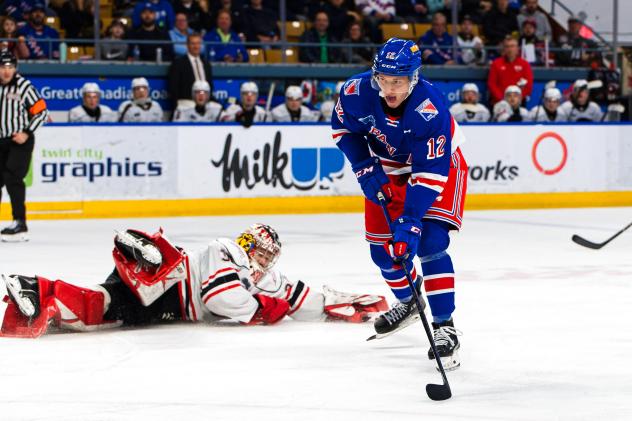 Kitchener Rangers' Eduard Sale in action