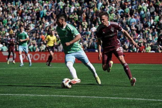 Sounders FC forward Raúl Ruidíaz vs. the Colorado Rapids