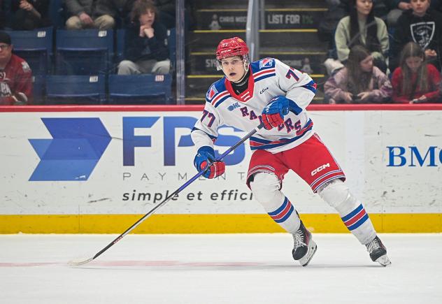 Kitchener Rangers left wing Justin Bottineau