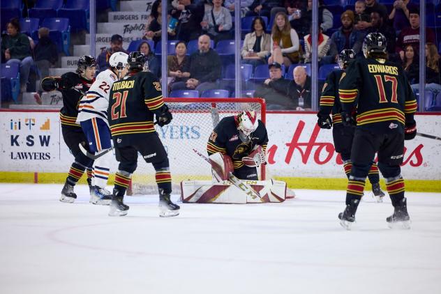 Vancouver Giants goaltender Brett Mirwald