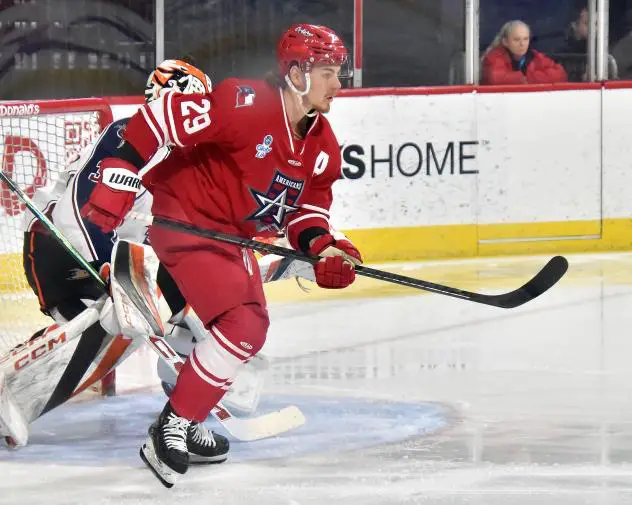 Allen Americans left wing Colby McAuley