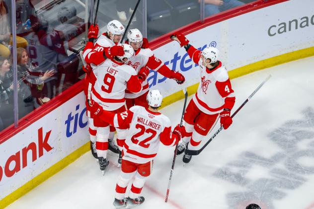 Grand Rapids Griffins celebrate win