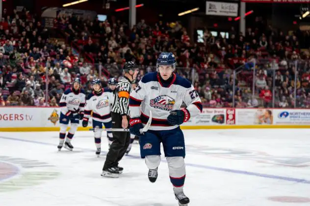 Saginaw Spirit defenseman PJ Forgione