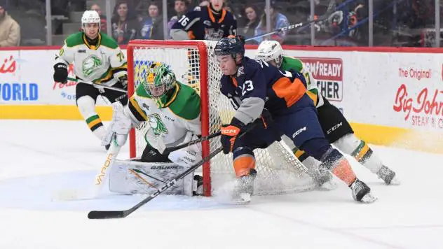 Flint Firebirds left wing Connor Clattenburg vs. the London Knights