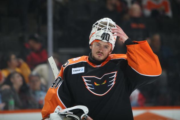 Lehigh Valley Phantoms goaltender Cal Petersen