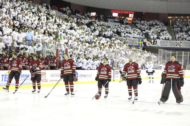 Tucson Roadrunners on game night