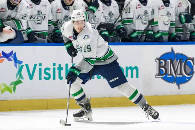 Forward Eric Alarie with the Seattle Thunderbirds