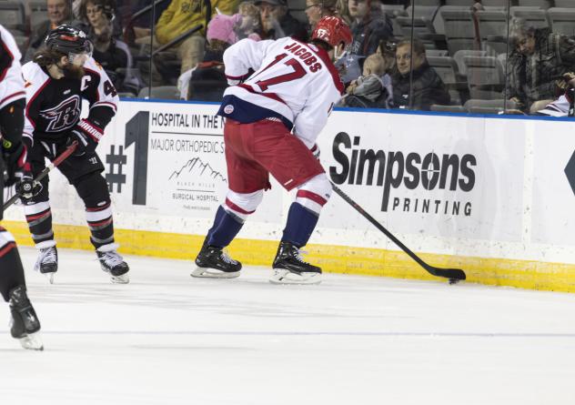 Allen Americans center Colin Jacobs vs. the Rapid City Rush