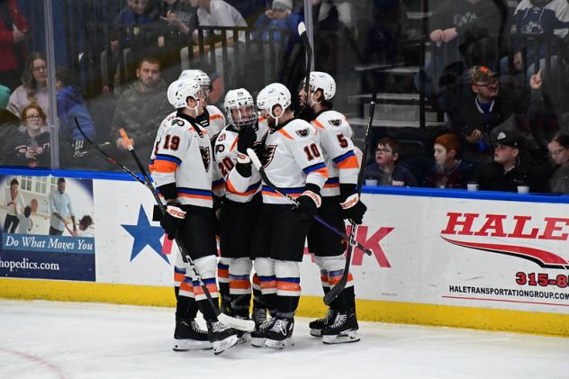 Lehigh Valley Phantoms celebrate win