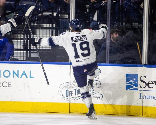 Worcester Railers' Blade Jenkins on game night