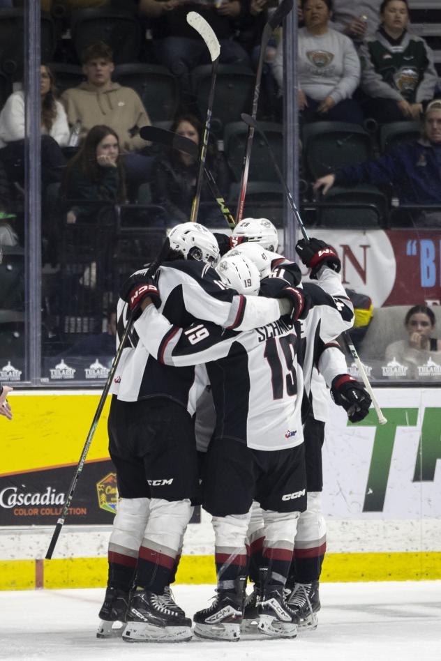 Vancouver Giants celebrate win