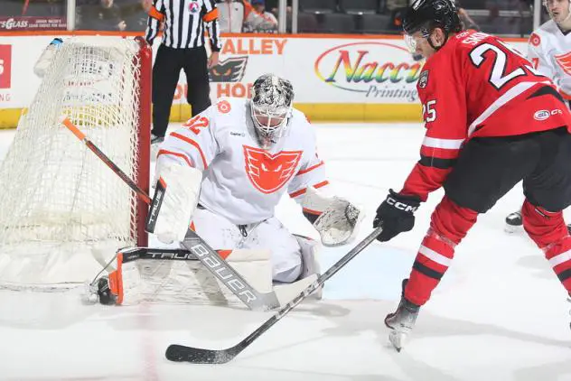 Lehigh Valley Phantoms goaltender Felix Sandström