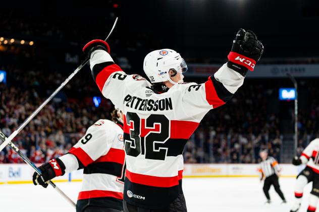 Belleville Senators' Oskar Pettersson on game night