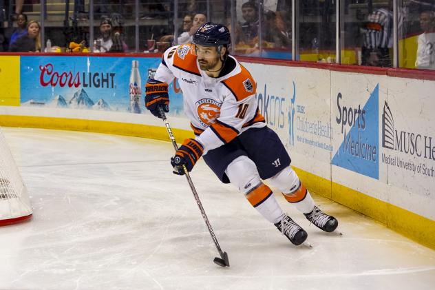 Greenville Swamp Rabbits' Max Martin in action
