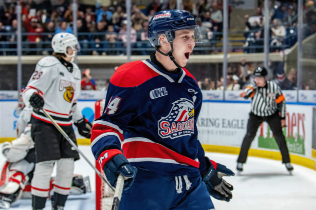 Saginaw Spirit's Joey Willis on game night