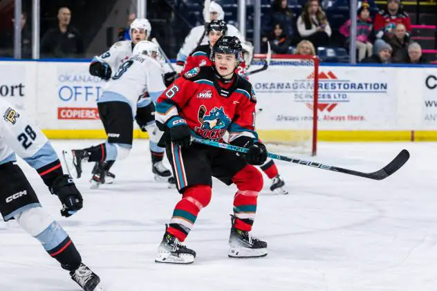 Kelowna Rockets left wing Ty Hurley
