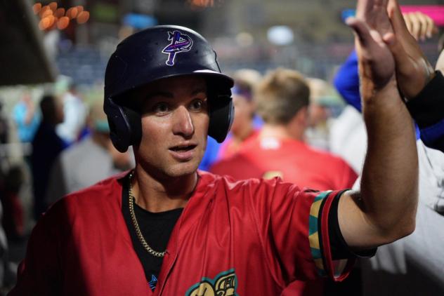 Pensacola Blue Wahoos' Jake Thompson on game night