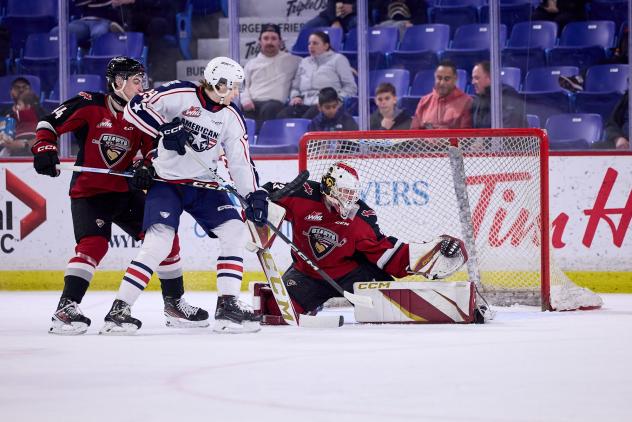 Vancouver Giants goaltender Brett Mirwald