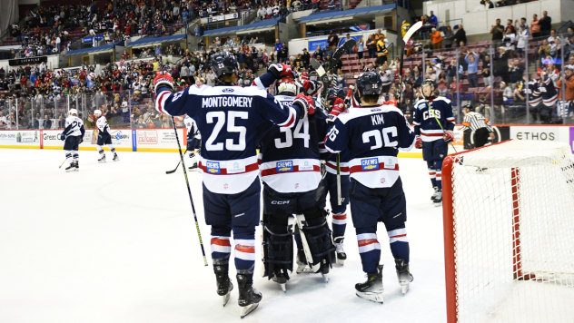 South Carolina Stingrays celebrate win