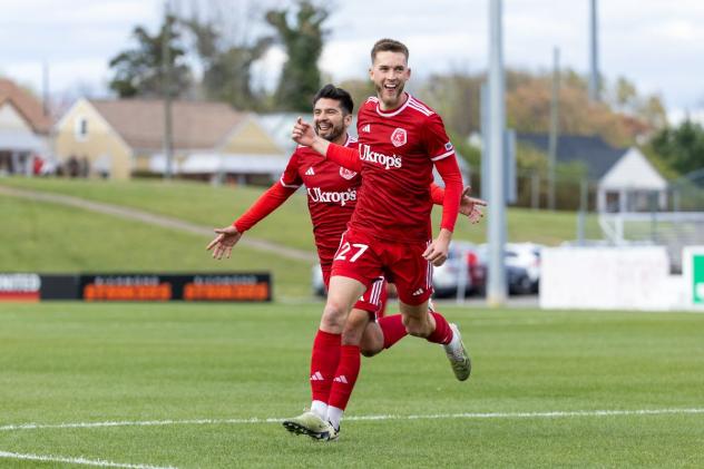 Richmond Kickers' Chandler O'Dwyer on the filed