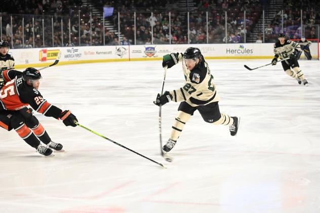 Utah Grizzlies' Kyle Mayhew in action