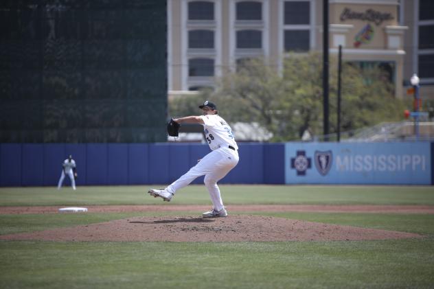 Biloxi Shuckers pitcher Tyler Woessner