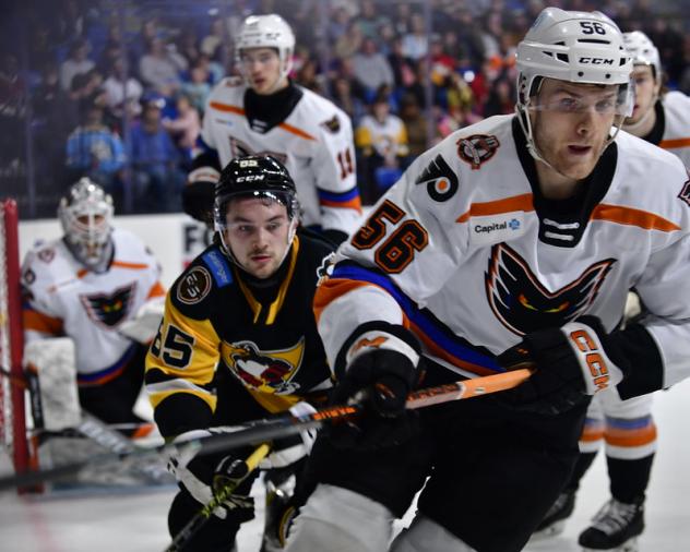 Lehigh Valley Phantoms forward Jacob Gaucher vs. the Wilkes-Barre/Scranton Penguins
