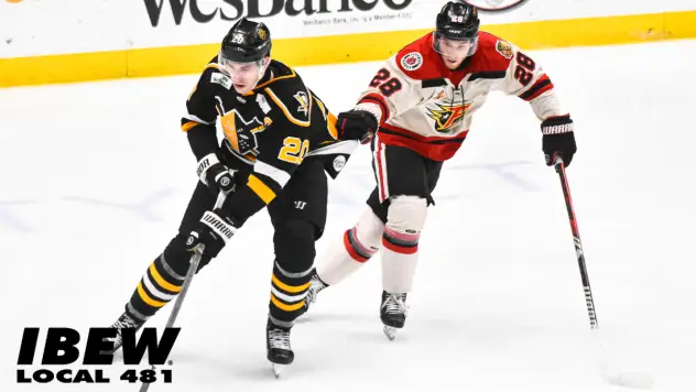 Indy Fuel battle the Wheeling Nailers