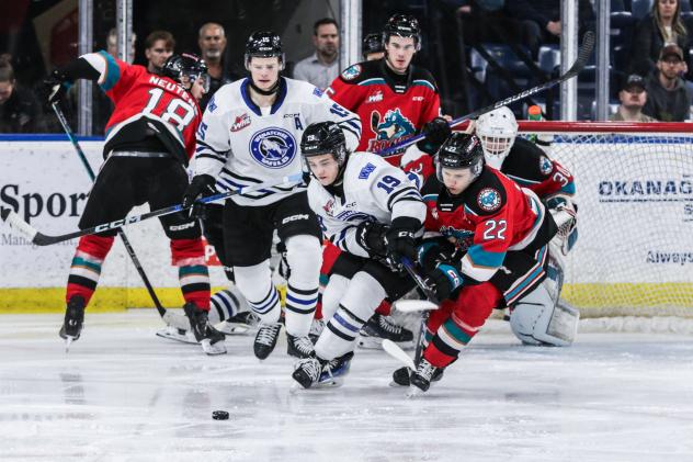 Kelowna Rockets battle the Wenatchee Wild