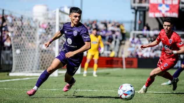 Louisville City FC forward Ray Serrano